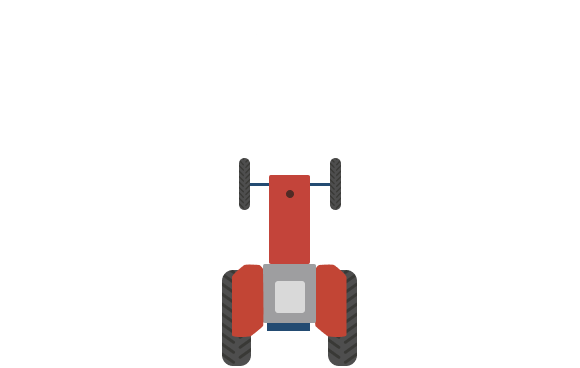 Grafik Traktor von oben